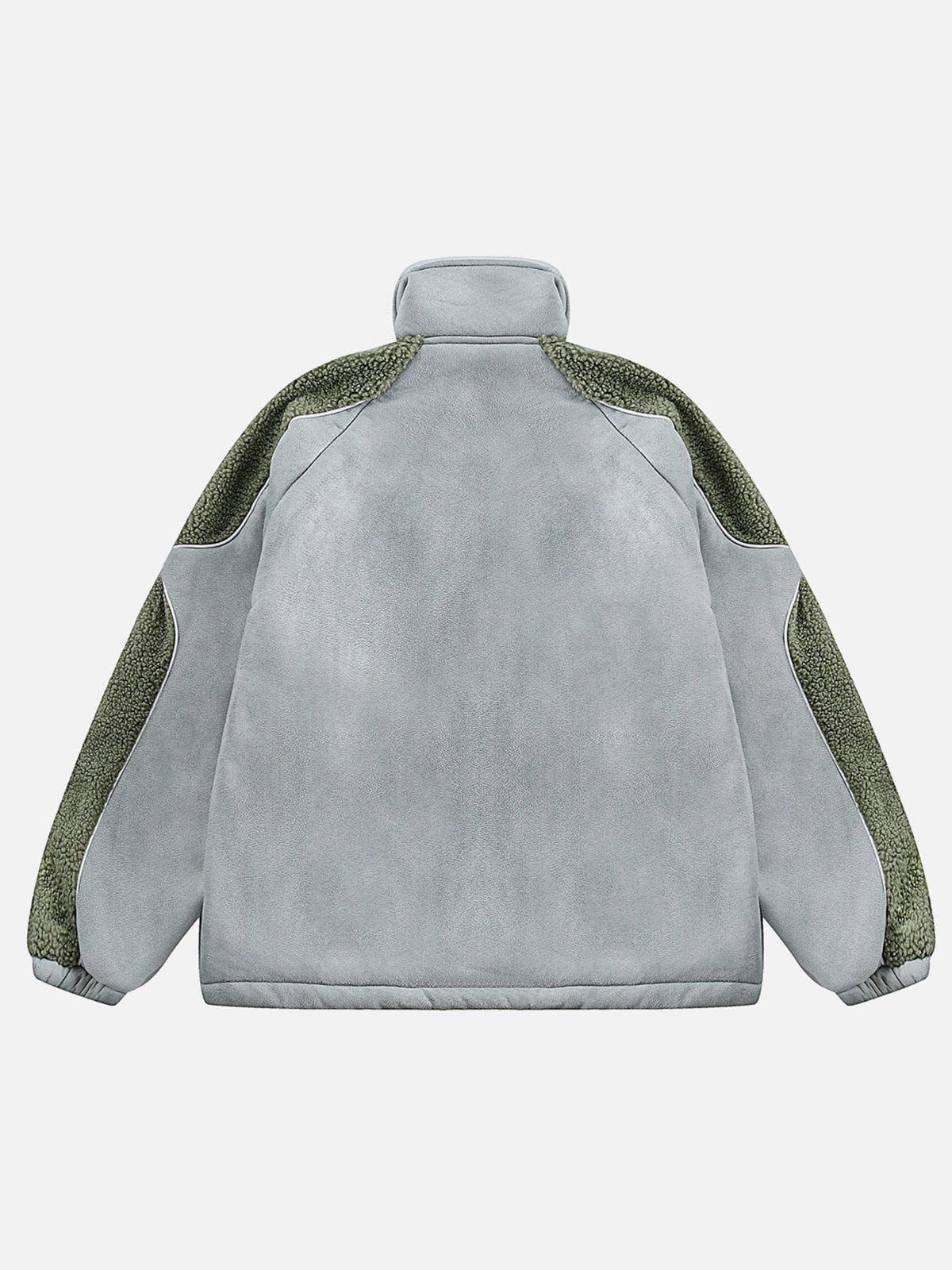 Aelfric Eden Sherpa Patchwork Winter Coat sold by Aelfric Eden product image thumbnail 2