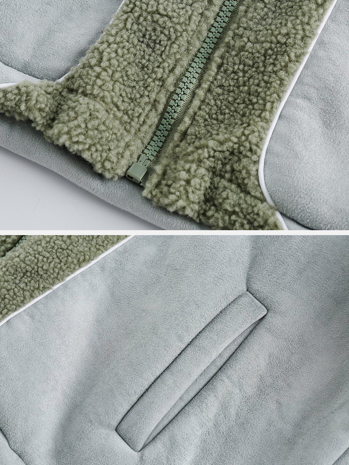 Aelfric Eden Sherpa Patchwork Winter Coat sold by Aelfric Eden product image thumbnail 3