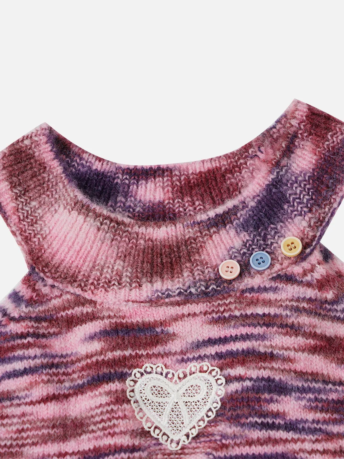 Aelfric Eden Lace Heart Patchwork Wool Blend Cami Top sold by Aelfric Eden product image thumbnail 5