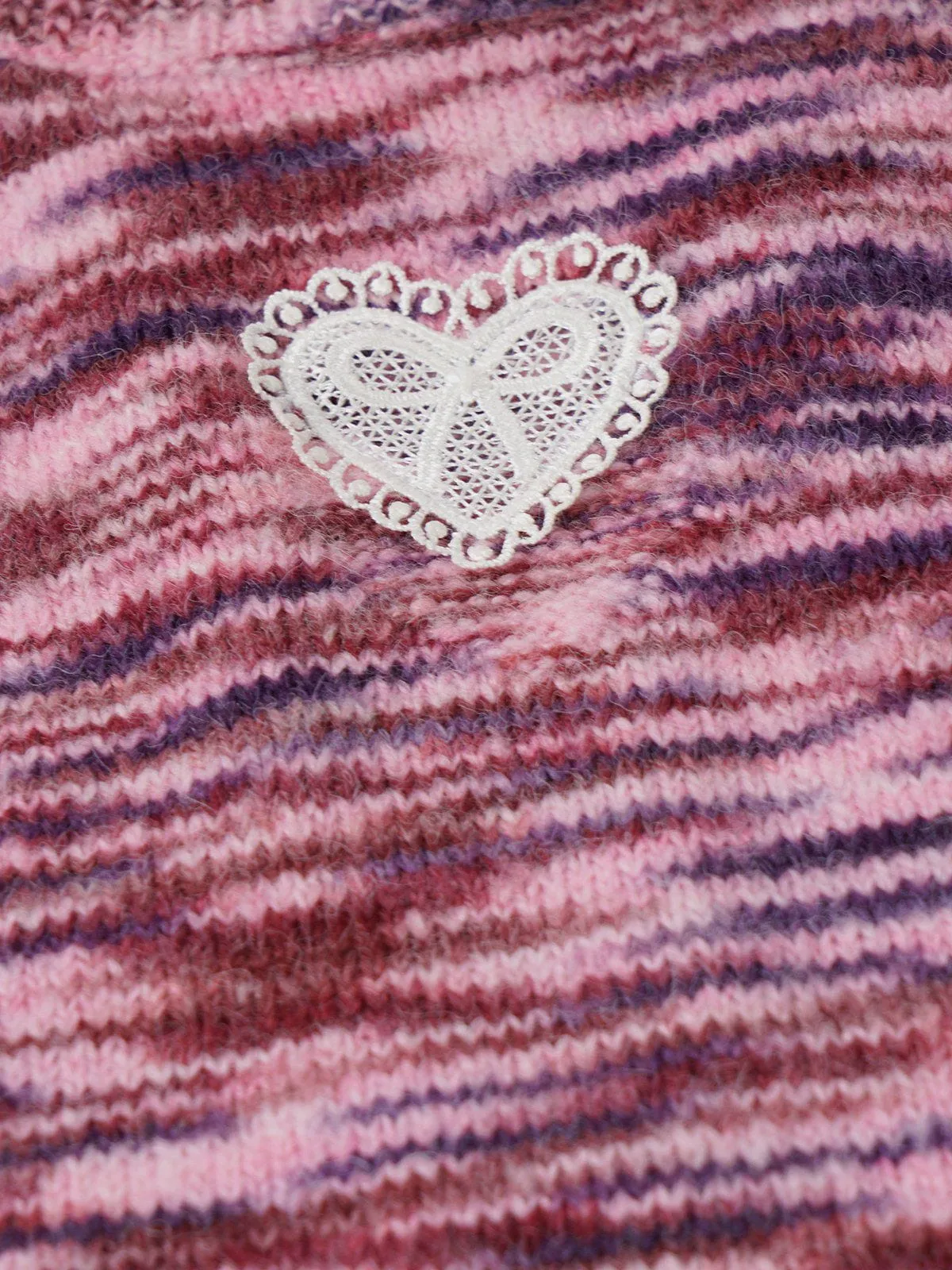 Aelfric Eden Lace Heart Patchwork Wool Blend Cami Top sold by Aelfric Eden product image thumbnail 4