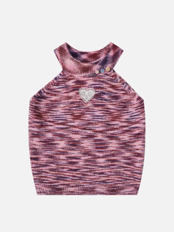 Aelfric Eden Lace Heart Patchwork Wool Blend Cami Top sold by Aelfric Eden