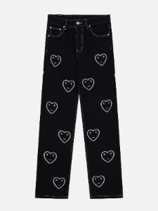 Aelfric Eden Heart Embroidery Jeans sold by Aelfric Eden
