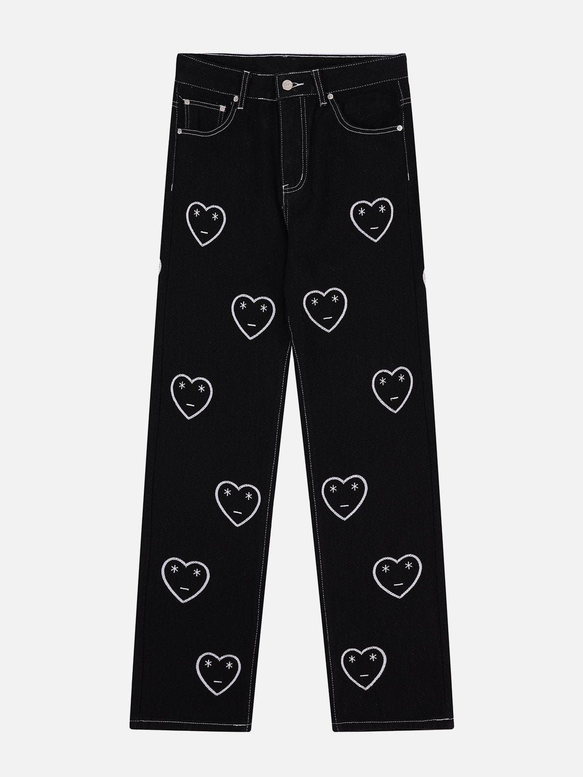 Aelfric Eden Heart Embroidery Jeans sold by Aelfric Eden product image thumbnail 3