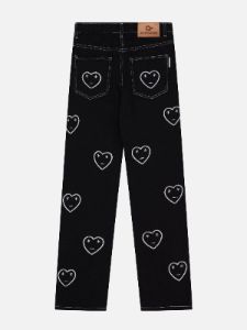 Aelfric Eden Heart Embroidery Jeans sold by Aelfric Eden