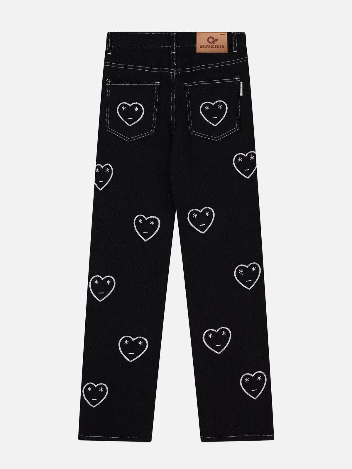 Aelfric Eden Heart Embroidery Jeans sold by Aelfric Eden product image thumbnail 4