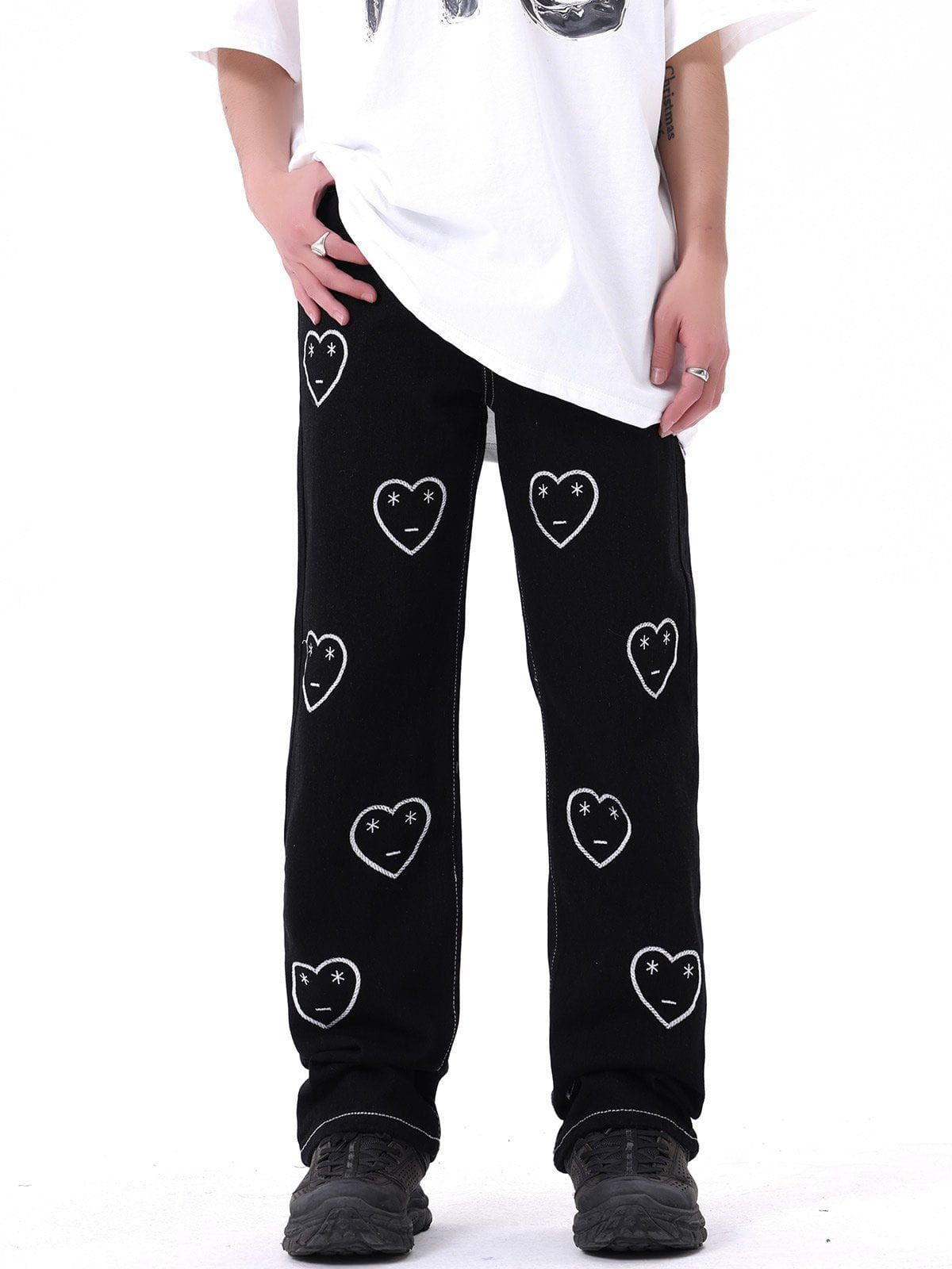Aelfric Eden Heart Embroidery Jeans sold by Aelfric Eden