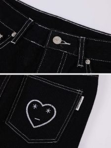 Aelfric Eden Heart Embroidery Jeans sold by Aelfric Eden