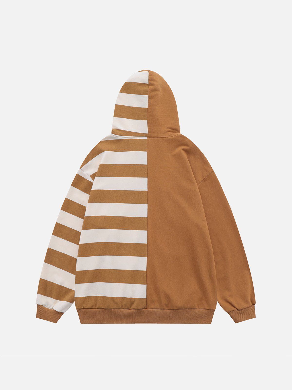 Aelfric Eden Vintage Stripe Patchwork Hoodie sold by Aelfric Eden product image thumbnail 2