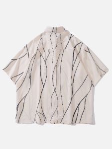 Aelfric Eden Irregular Stripes Short Sleeve Shirts sold by Aelfric Eden
