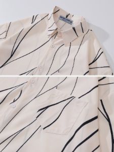 Aelfric Eden Irregular Stripes Short Sleeve Shirts sold by Aelfric Eden
