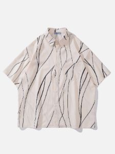 Aelfric Eden Irregular Stripes Short Sleeve Shirts sold by Aelfric Eden