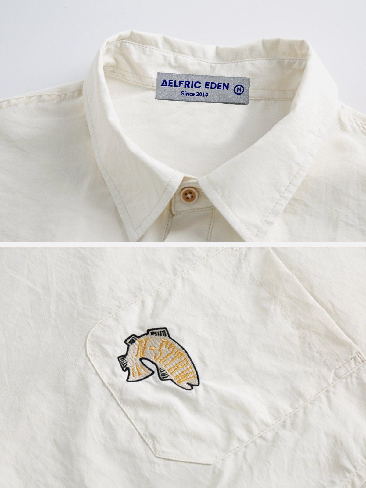 Aelfric Eden Solid Embroidery Polo Collar Tee sold by Aelfric Eden product image thumbnail 5