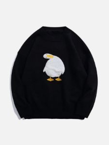 Aelfric Eden "How are you" Duck Knit Sweater sold by Aelfric Eden