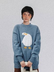Aelfric Eden "How are you" Duck Knit Sweater sold by Aelfric Eden