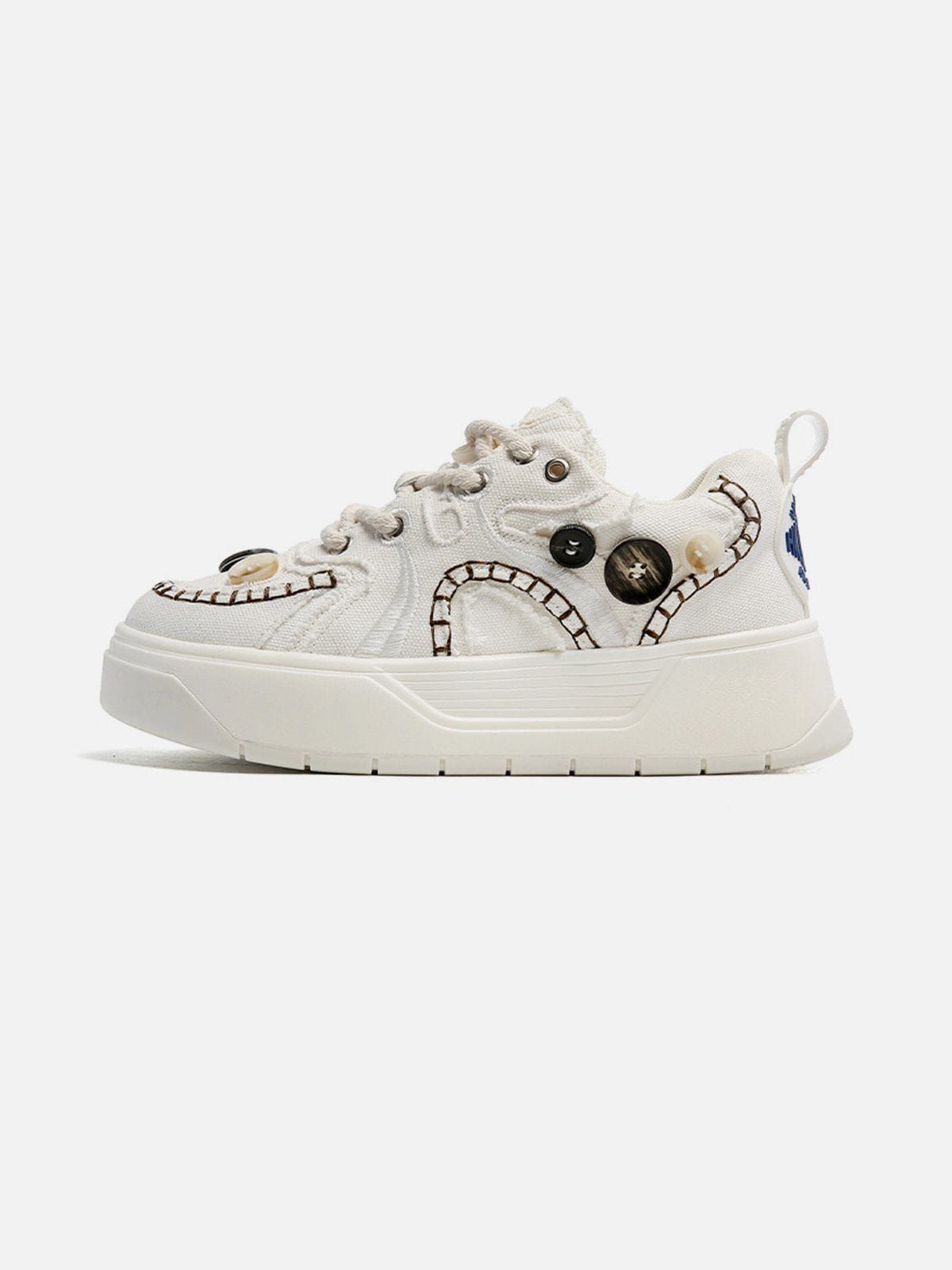 Starry Climb Button Decoration Skate Shoes sold by Aelfric Eden