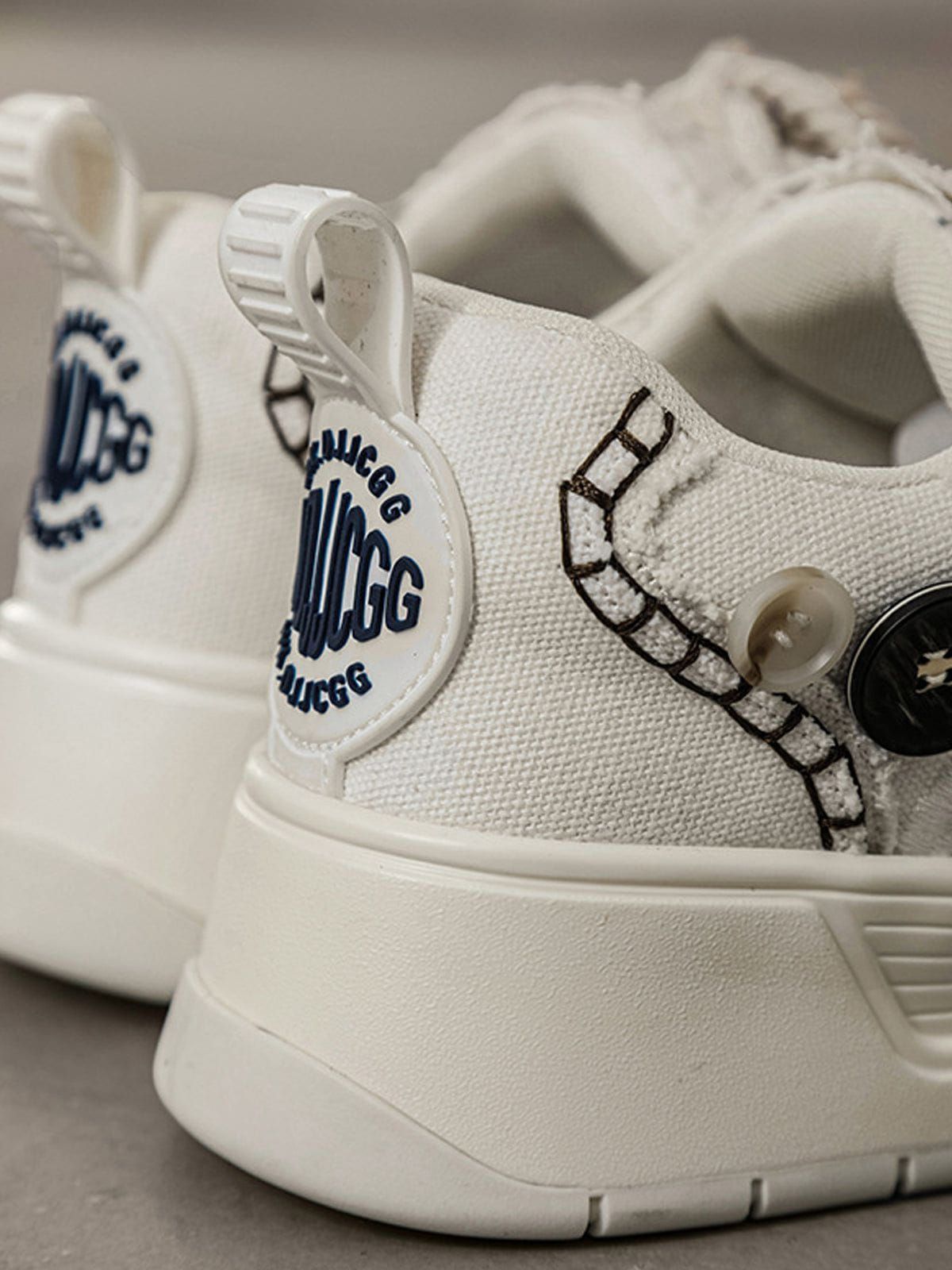 Starry Climb Button Decoration Skate Shoes sold by Aelfric Eden product image thumbnail 5