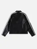 Aelfric Eden Cropped Faux Leather Racer Moto Jacket sold by Aelfric Eden