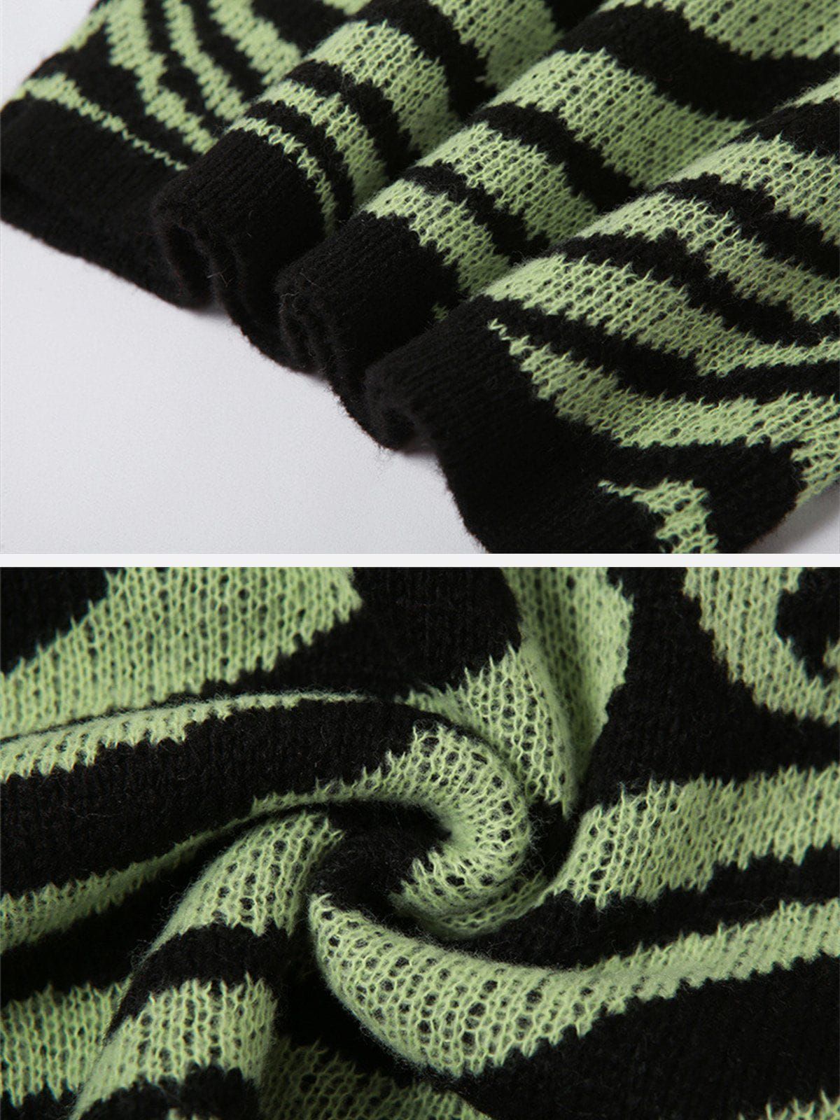 Hollow Contrast Color Slim Sweater sold by Aelfric Eden product image thumbnail 4