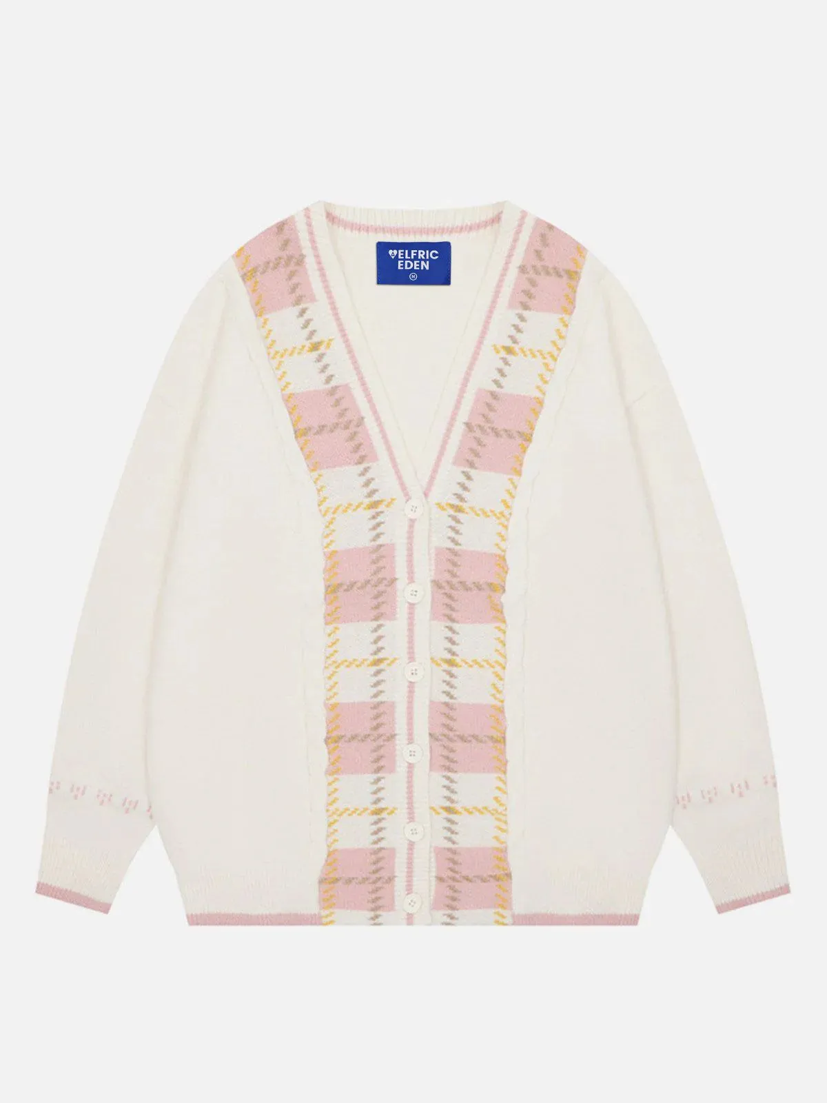 Aelfric Eden Patchwork Plaid Cardigan sold by Aelfric Eden product image thumbnail 2