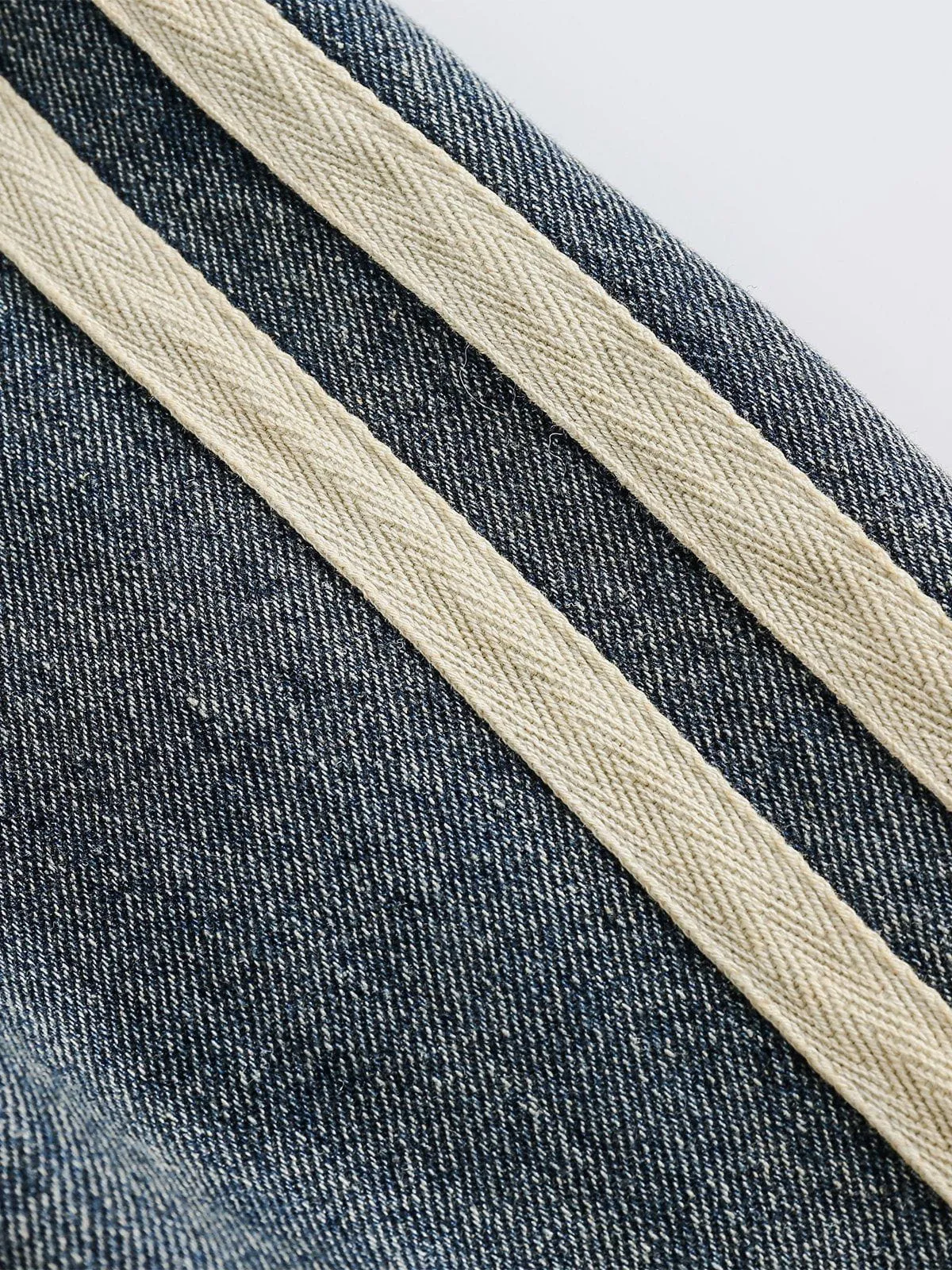Aelfric Eden Stripe Denim Racing Jacket sold by Aelfric Eden product image thumbnail 3