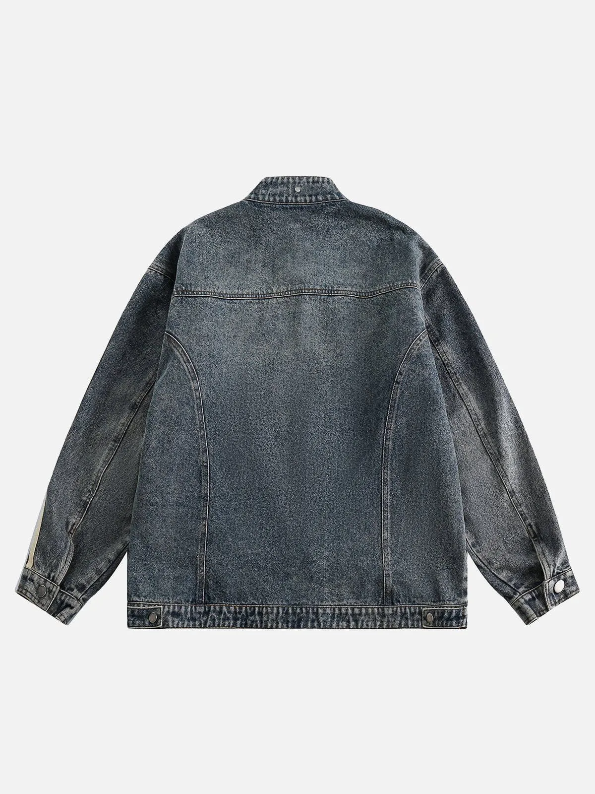 Aelfric Eden Stripe Denim Racing Jacket sold by Aelfric Eden product image thumbnail 2