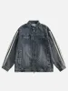 Aelfric Eden Stripe Denim Racing Jacket sold by Aelfric Eden