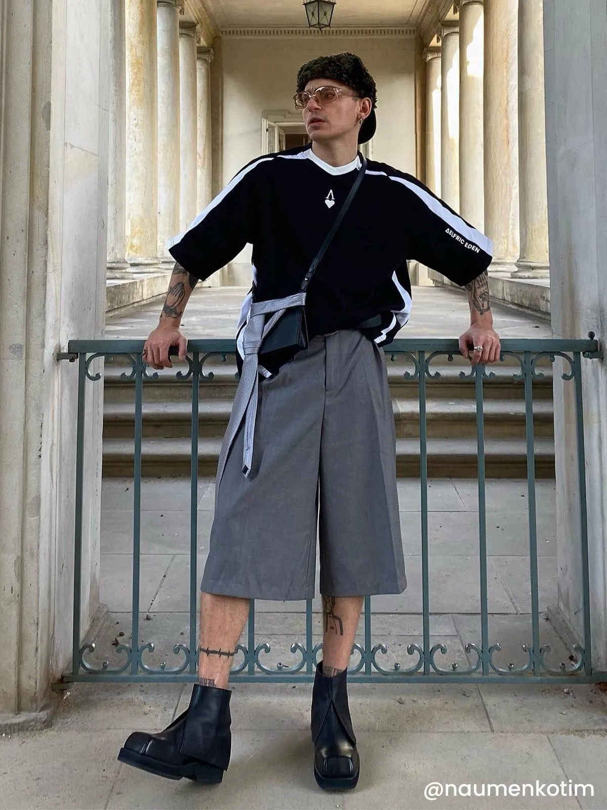 Aelfric Eden Embroidery Letter Colorblock Raglan Tee sold by Aelfric Eden product image thumbnail 2