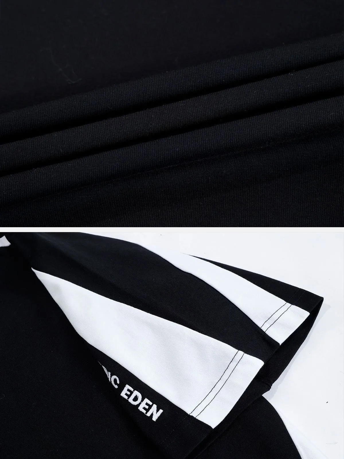 Aelfric Eden Embroidery Letter Colorblock Raglan Tee sold by Aelfric Eden product image thumbnail 4