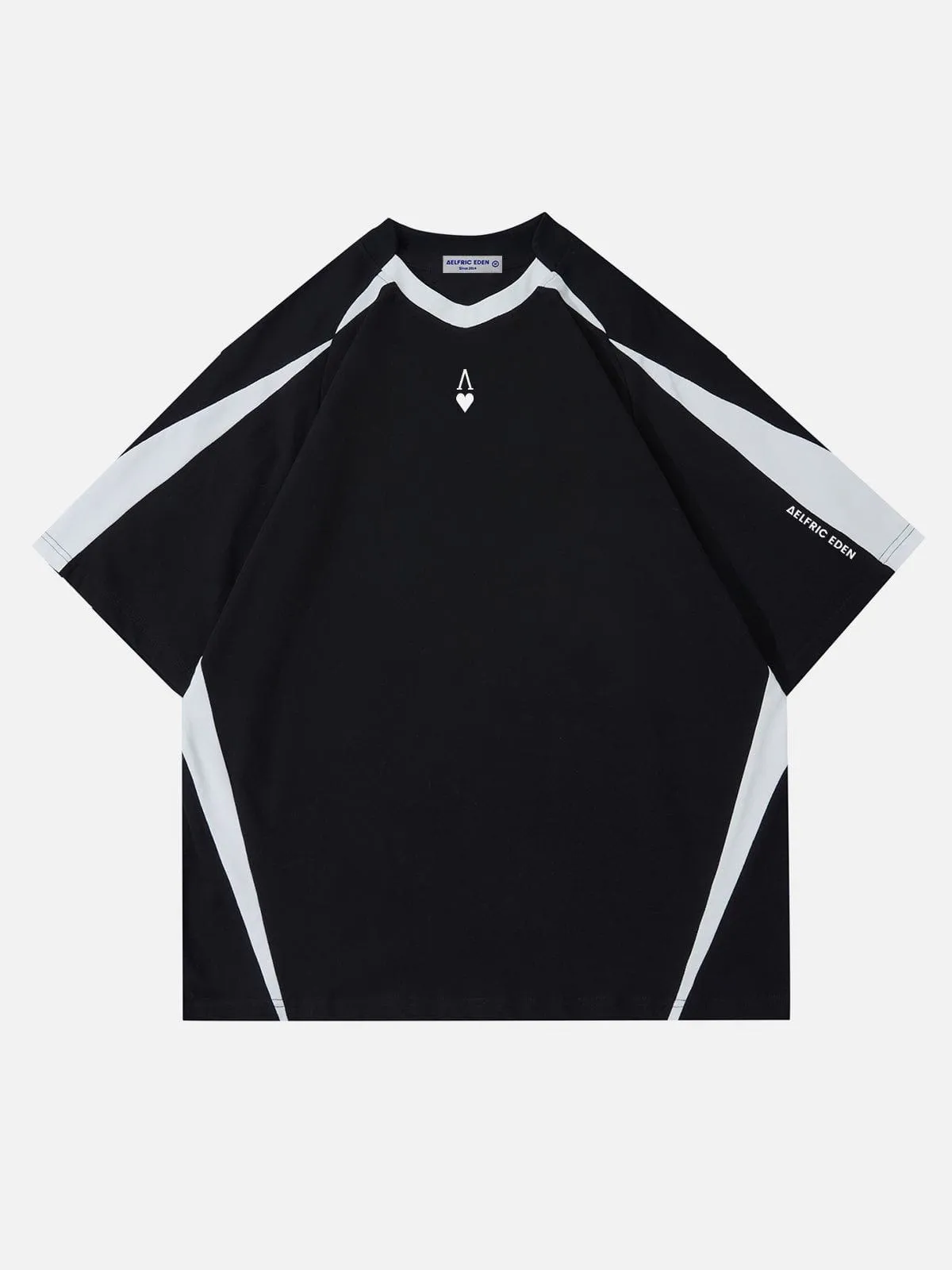 Aelfric Eden Embroidery Letter Colorblock Raglan Tee sold by Aelfric Eden