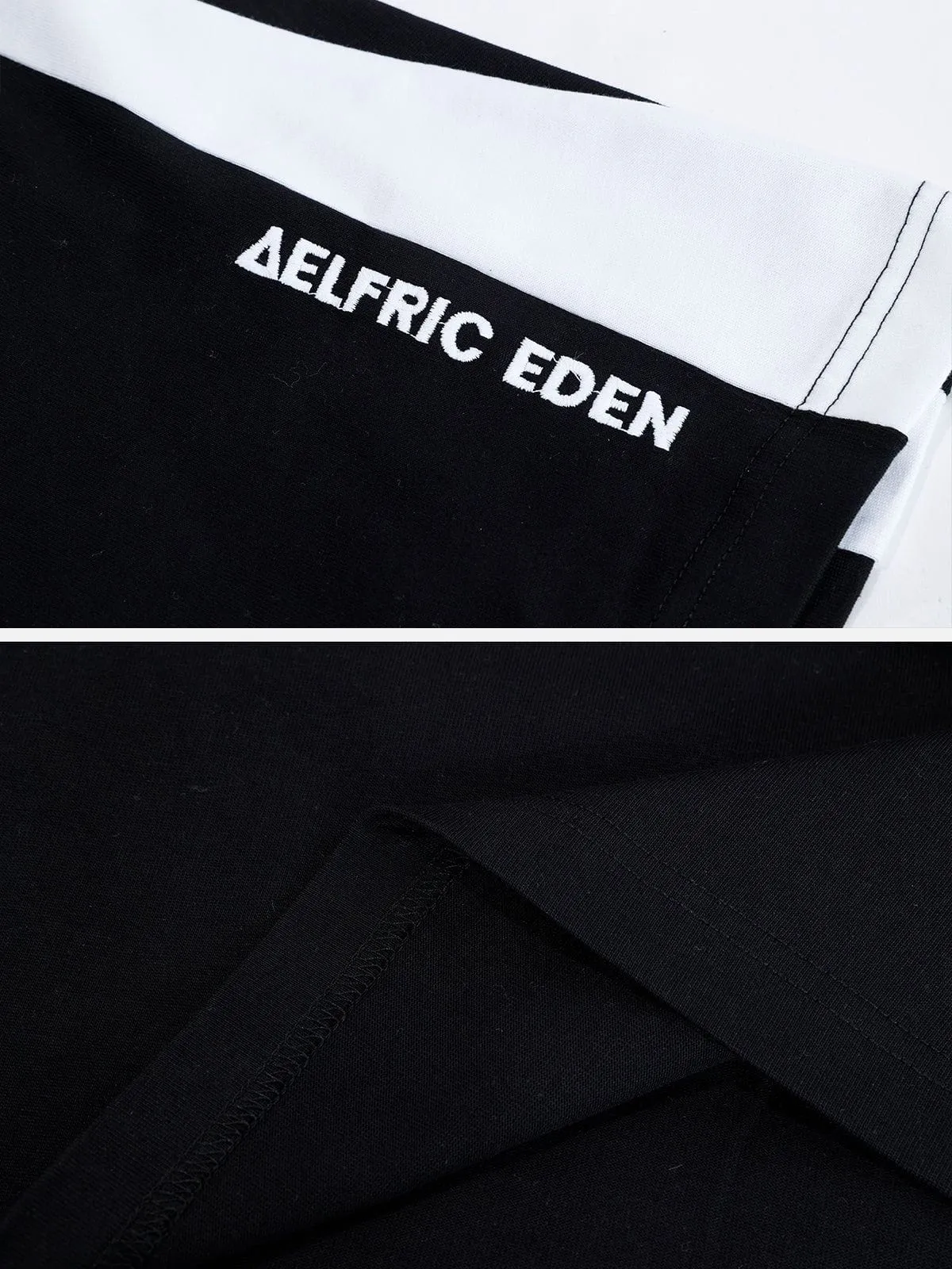 Aelfric Eden Embroidery Letter Colorblock Raglan Tee sold by Aelfric Eden product image thumbnail 5