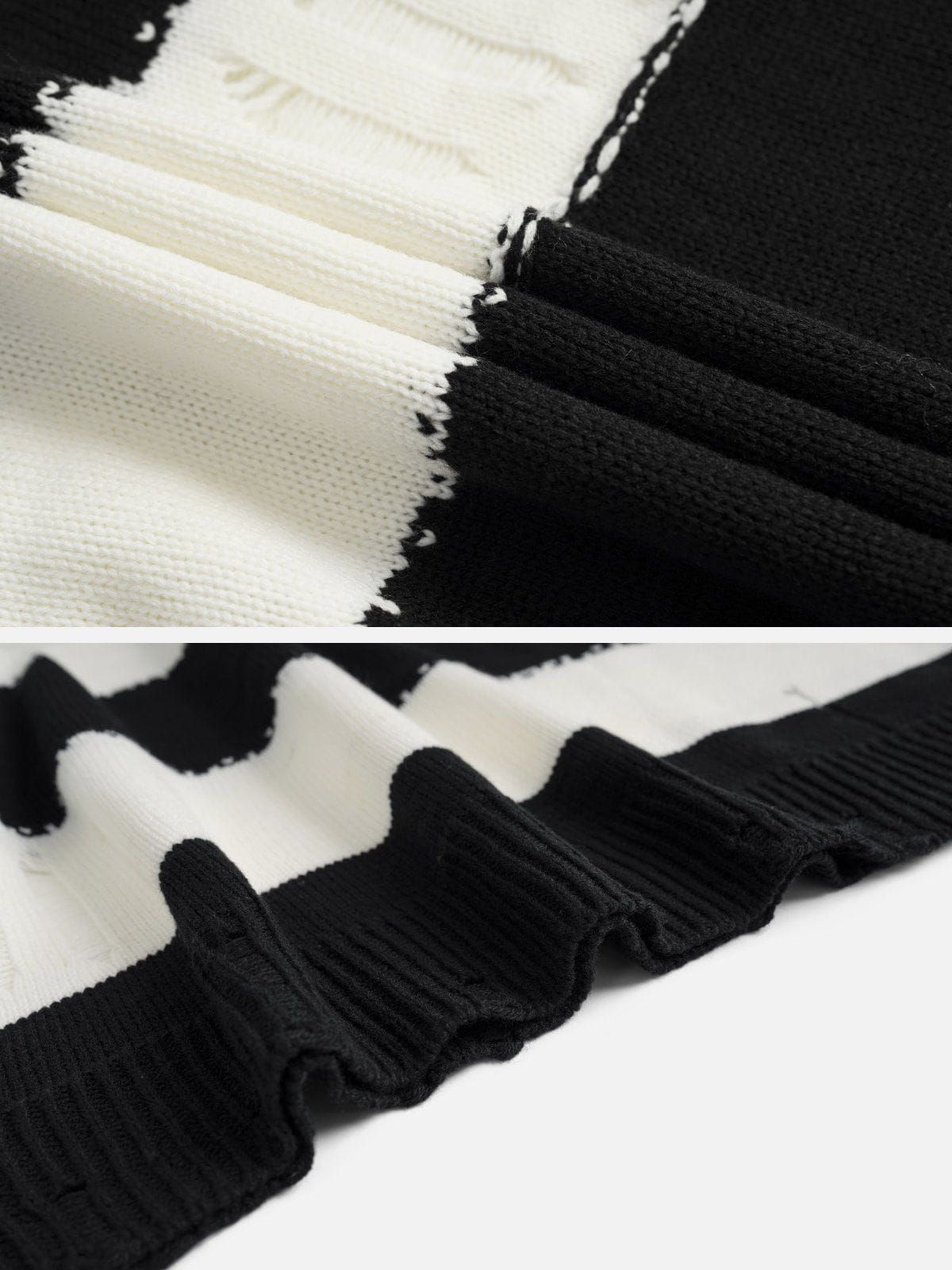 Aelfric Eden Ripped Stripes Jacquard Knit Sweater sold by Aelfric Eden product image thumbnail 5