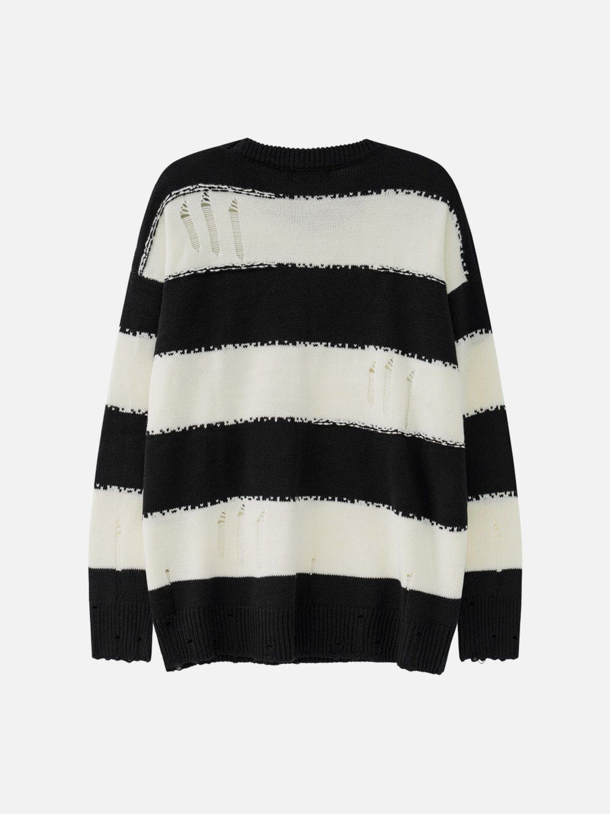 Aelfric Eden Ripped Stripes Jacquard Knit Sweater sold by Aelfric Eden product image thumbnail 2