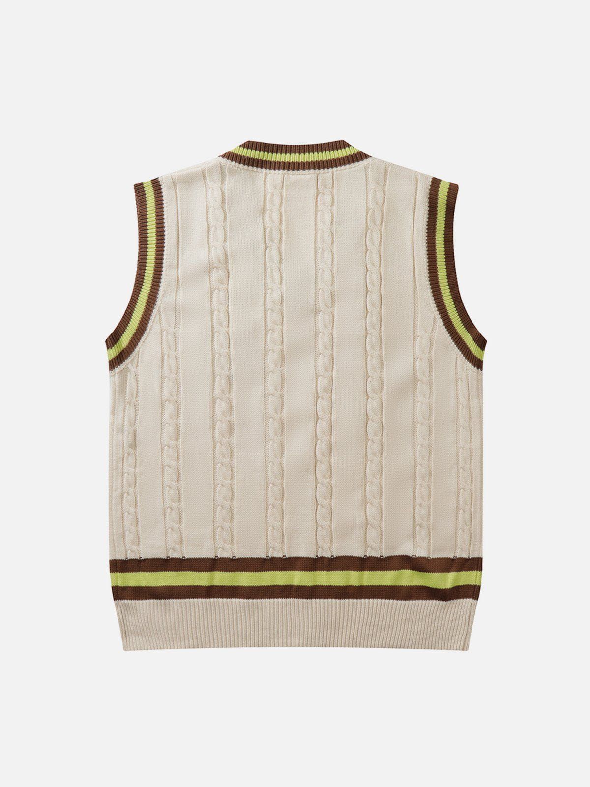 Aelfric Eden "B" Embroidered Sweater Vest sold by Aelfric Eden product image thumbnail 4