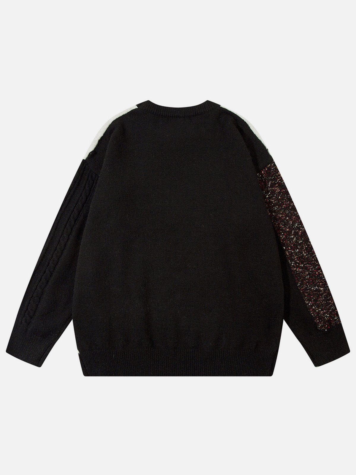 Aelfric Eden Patchwork Color Blocking Sweater sold by Aelfric Eden product image thumbnail 3