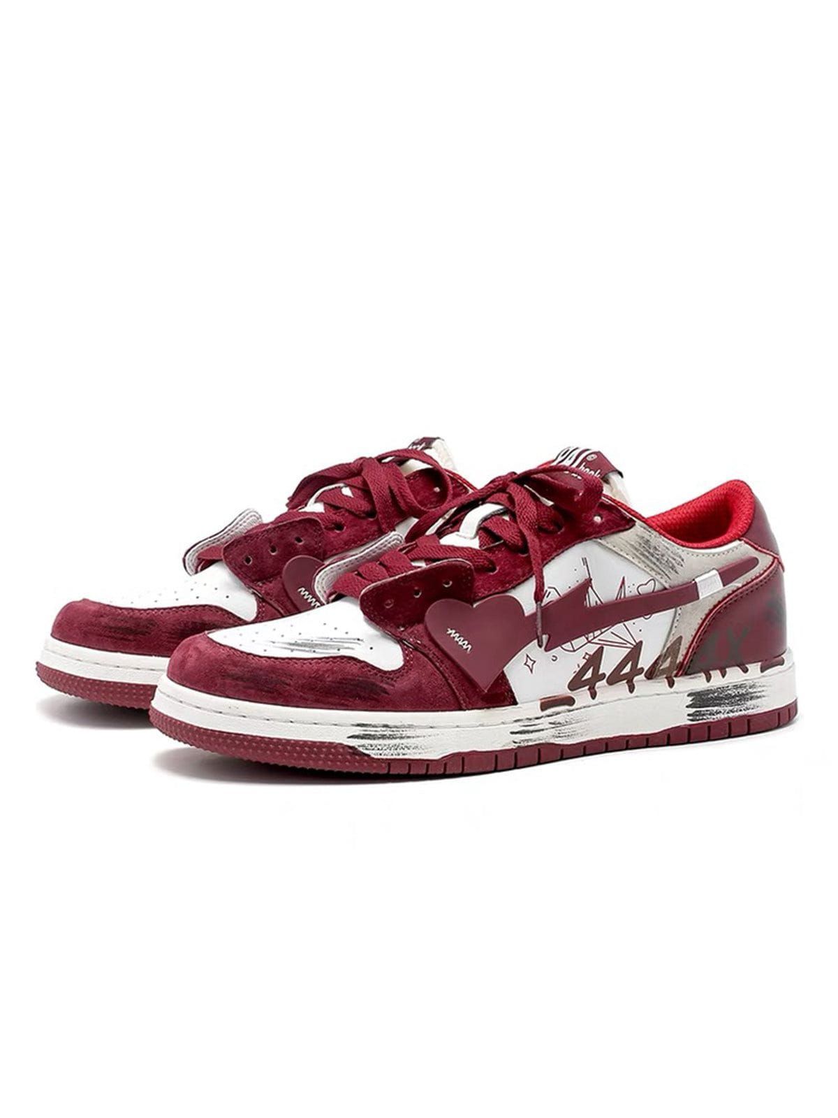 StarryClimb Graffiti Distressed Heart Skate Shoes sold by Aelfric Eden product image thumbnail 6