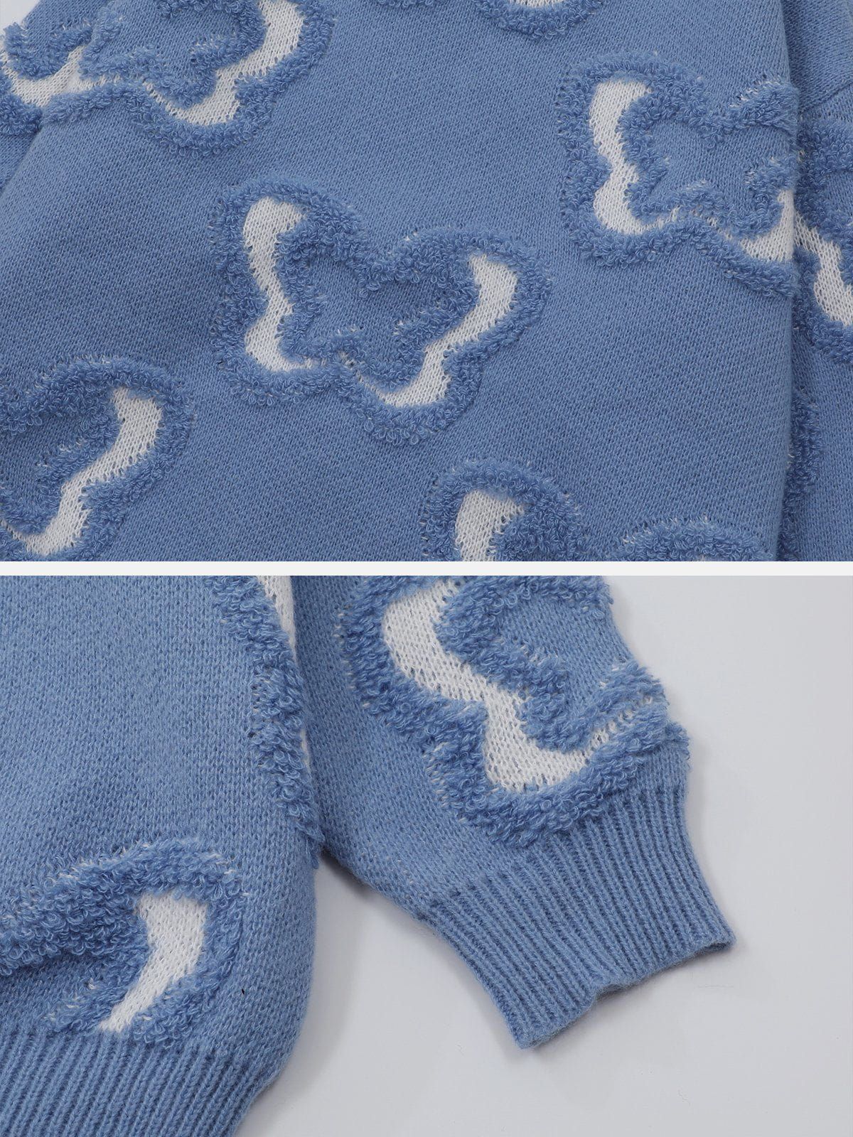 Aelfric Eden Butterfly Flocked Knit Hoodie sold by Aelfric Eden product image thumbnail 6