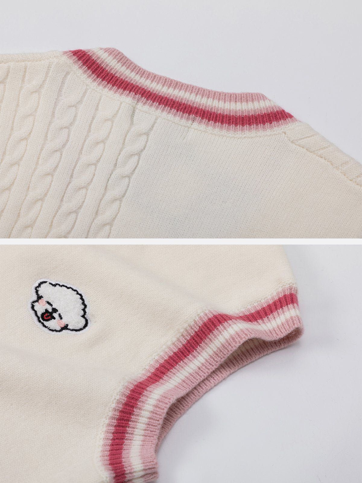 Aelfric Eden Asymmetrical Texture Sweater Vest sold by Aelfric Eden product image thumbnail 4