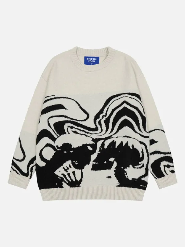 Aelfric Eden Skeleton Portrait Graphic Sweater sold by Aelfric Eden