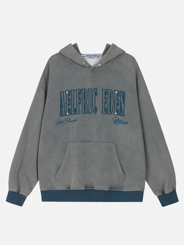 Aelfric Eden 3D Dimensional Pattern Washed Hoodie sold by Aelfric Eden