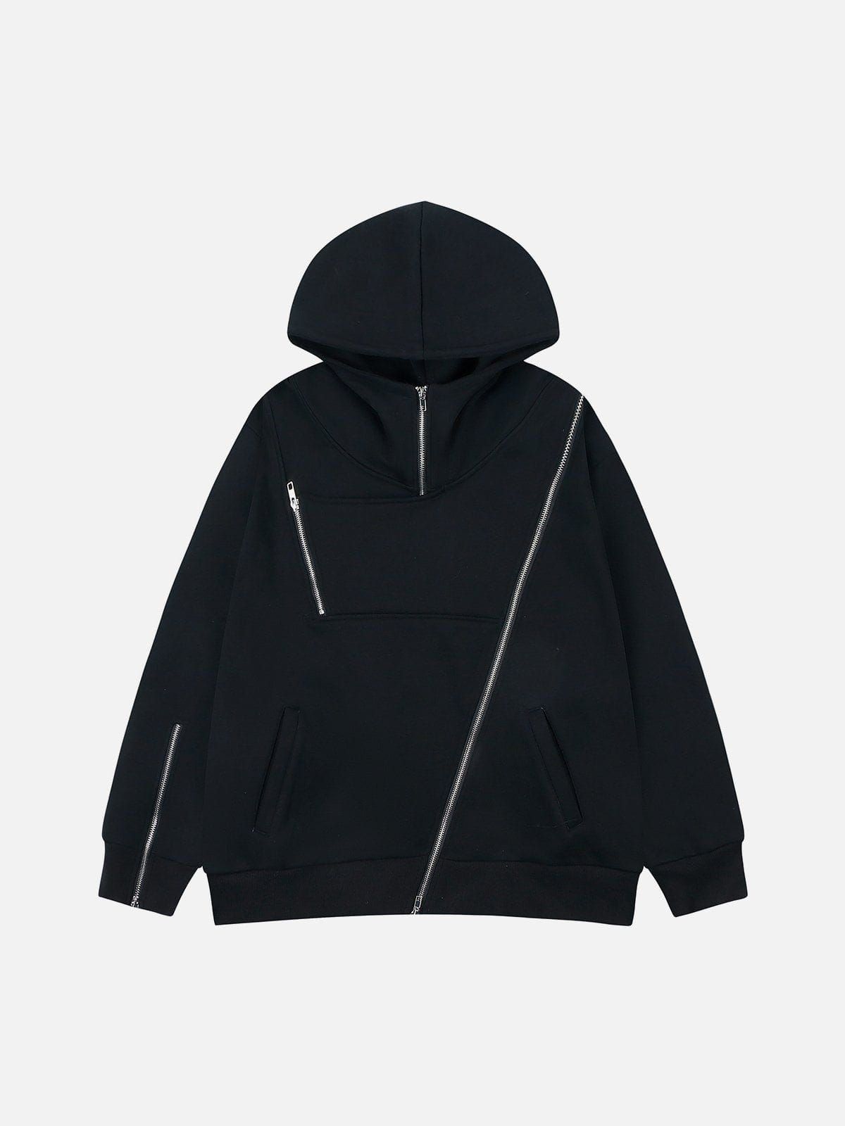 Aelfric Eden Irregular Multi Zip Up Hoodie sold by Aelfric Eden
