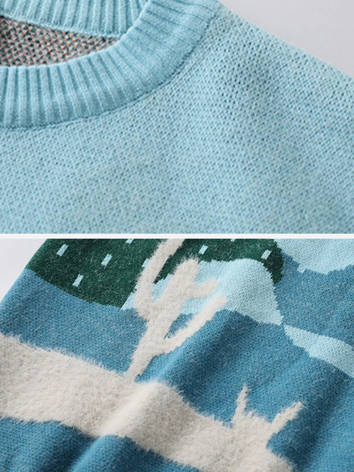 Aelfric Eden Cartoon Patchwork Knit Sweater sold by Aelfric Eden product image thumbnail 3