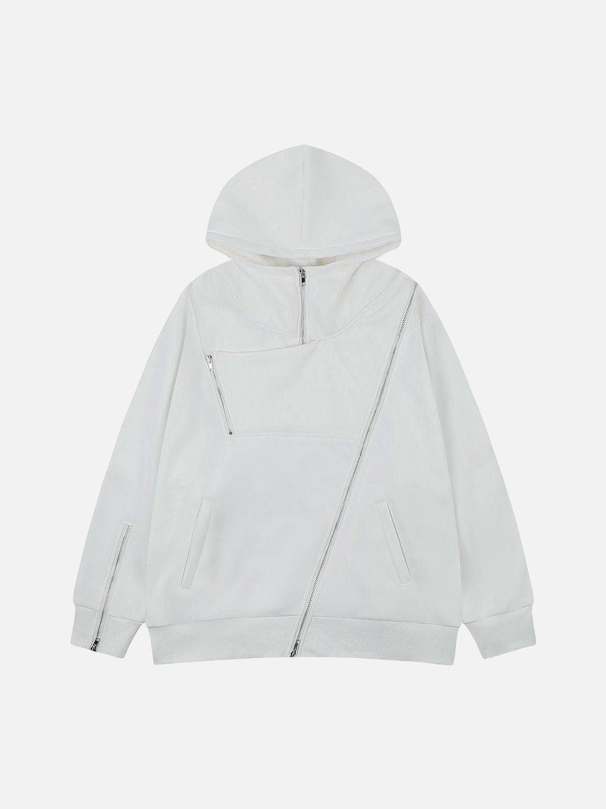 Aelfric Eden Irregular Multi Zip Up Hoodie sold by Aelfric Eden product image thumbnail 2