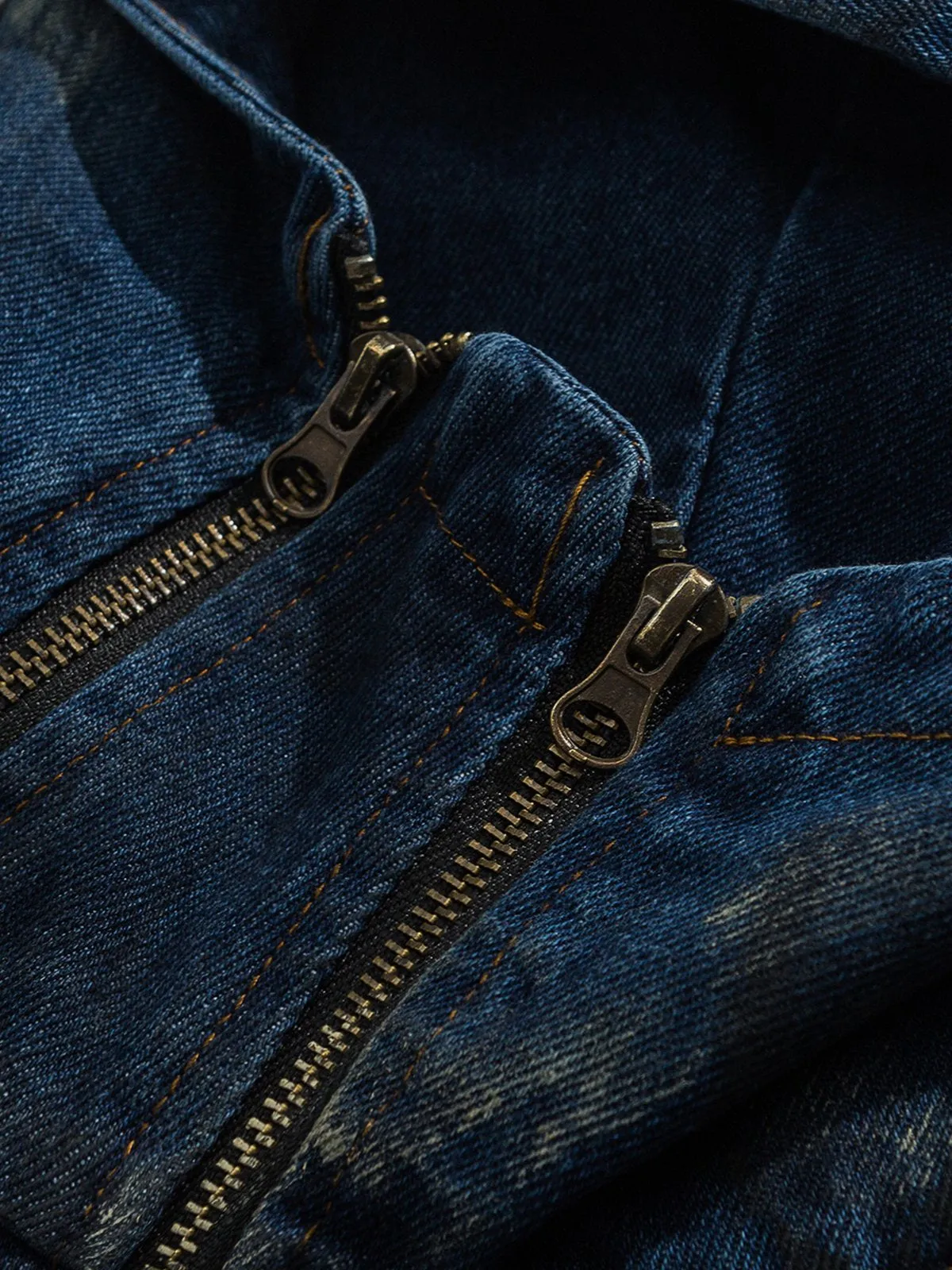 Aelfric Eden Splash-Ink Hooded Denim Jacket sold by Aelfric Eden product image thumbnail 4