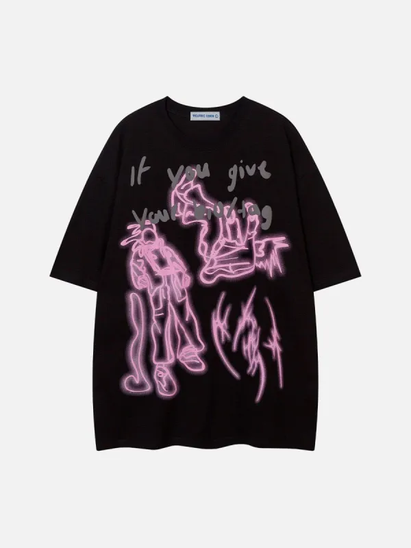 Aelfric Eden Graffiti Character Print Tee sold by Aelfric Eden