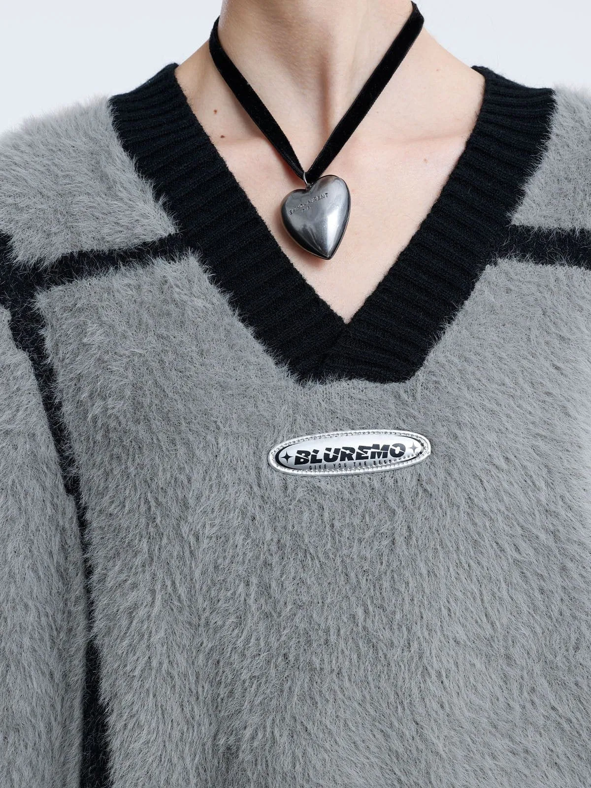 Aelfric Eden Color Blocking Mosaic Striped Sweater Vest sold by Aelfric Eden product image thumbnail 3