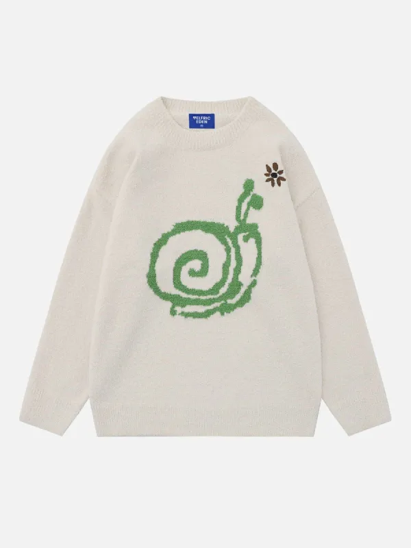 Aelfric Eden Cartoon Snail Pattern Sweater sold by Aelfric Eden