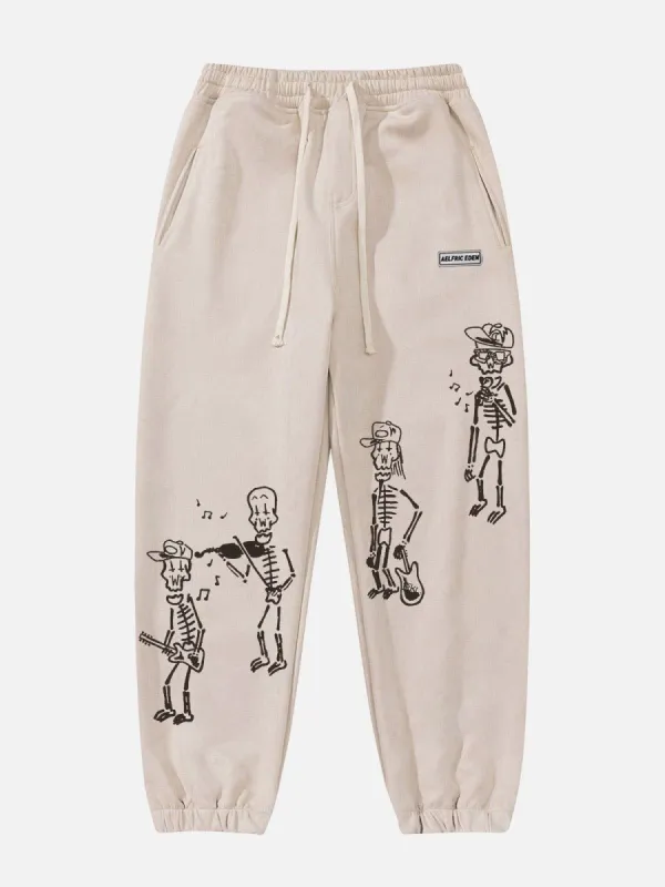 Aelfric Eden Skeleton Graphic Sweatpants sold by Aelfric Eden