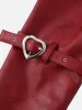 Aelfric Eden Heart Belt Faux Leather Jacket sold by Aelfric Eden