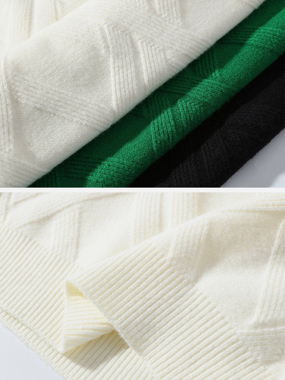 Aelfric Eden Plaid Jacquard Knit Sweater sold by Aelfric Eden product image thumbnail 3