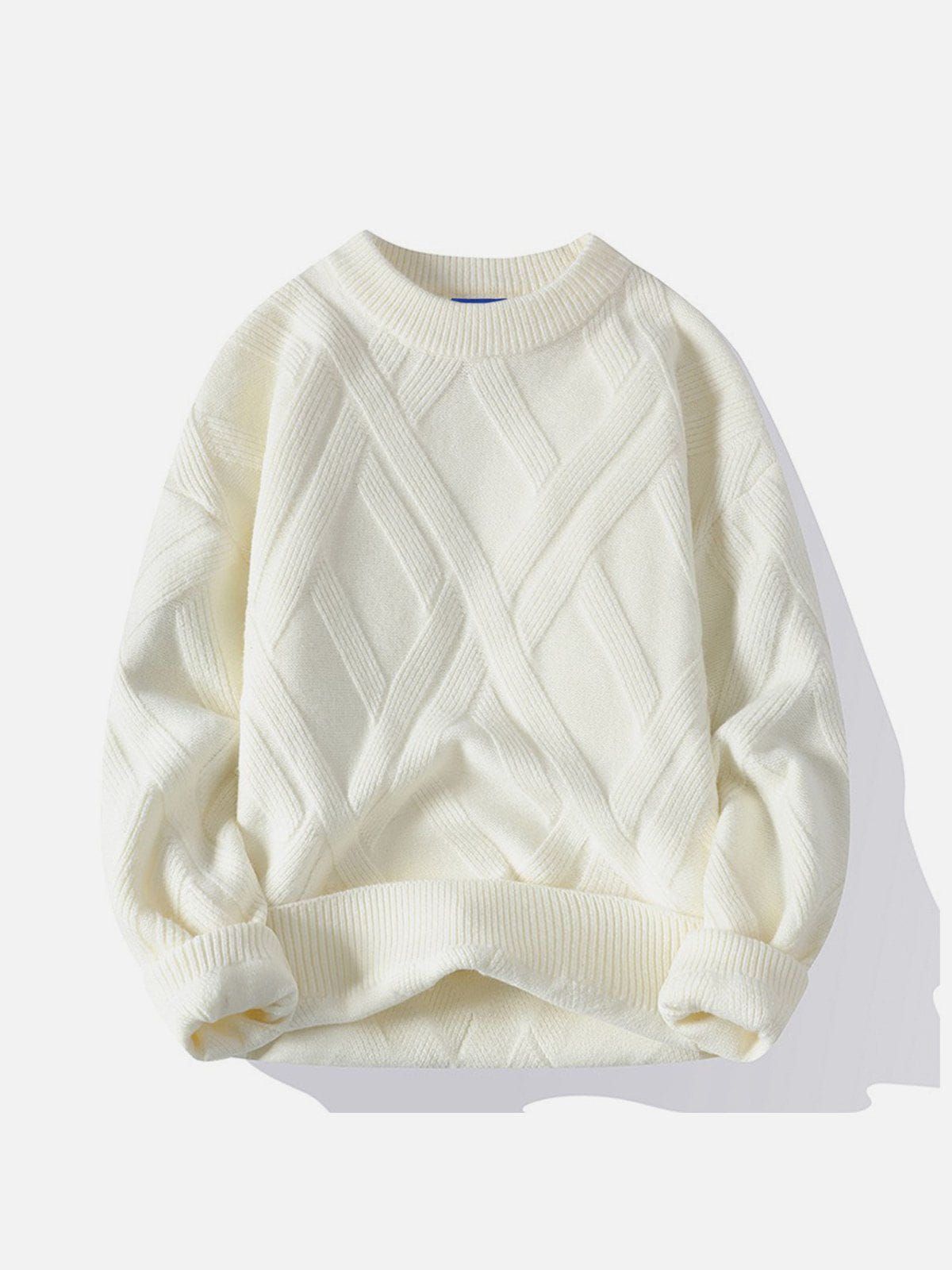 Aelfric Eden Plaid Jacquard Knit Sweater sold by Aelfric Eden